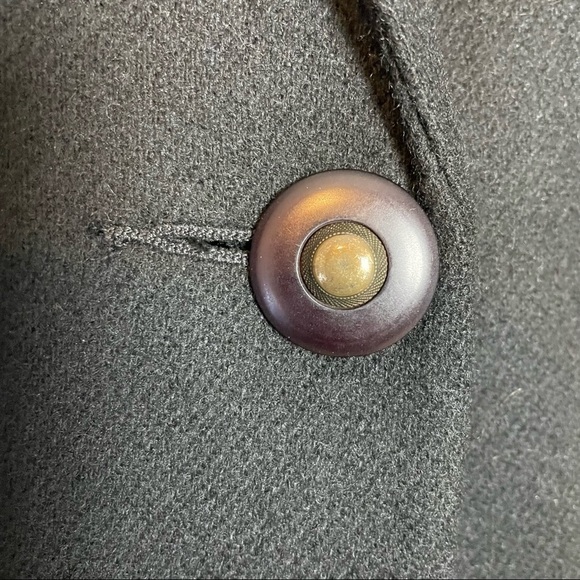 Sag Harbor Black 100% Vintage Wool Blazer with Single Button Closure Sz. 6P - Picture 3 of 10